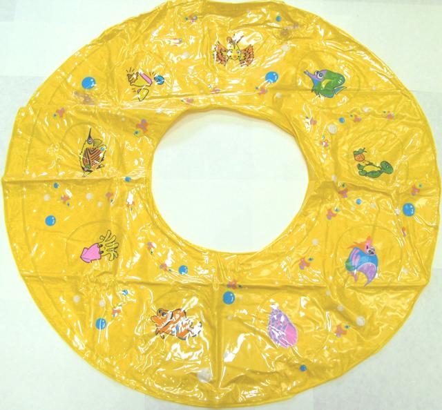 Inflatable swim ring