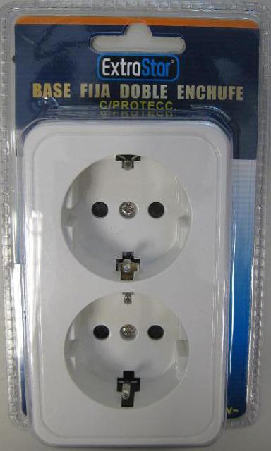 Socket outlet "Base fija doble enchufe"