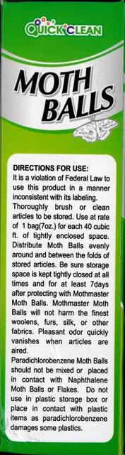 Mothballs "Moth Balls"