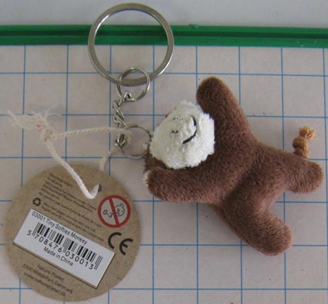 Soft toy key-ring "Tiny softies monkey key-ring"