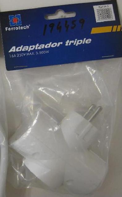 Plug adaptor "Adaptador Triple"