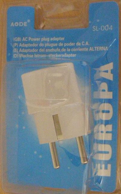 Travel adaptor "AC Power Plug Adapter"