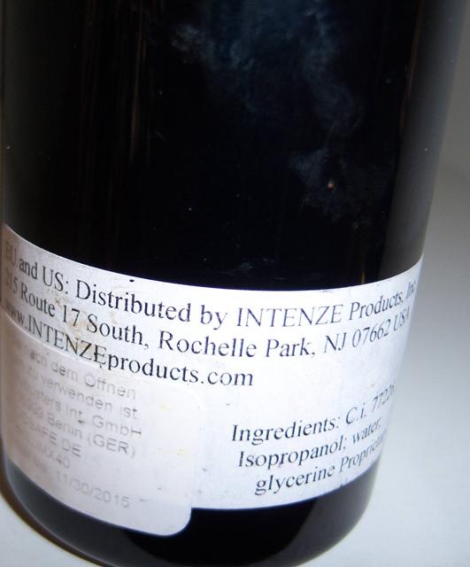 Tattoo ink "Tattoo-Farbe schwarz Intenze" (Intenze