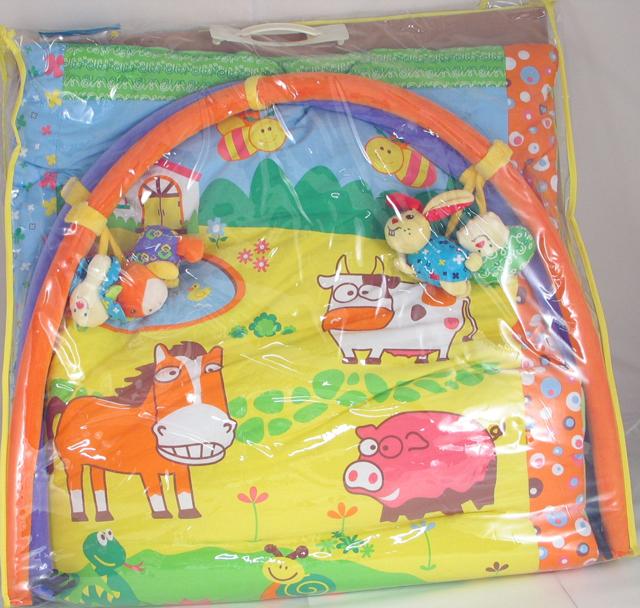 Baby play gym and mat