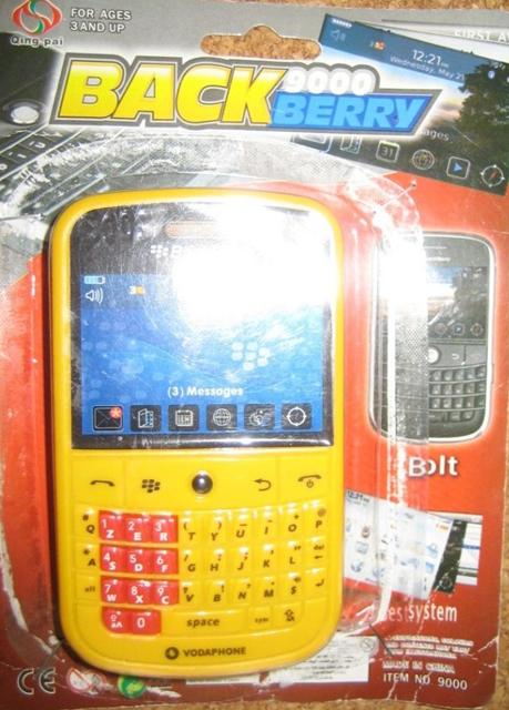 Toy mobile phone "Back Berry 9000" <font color="#f