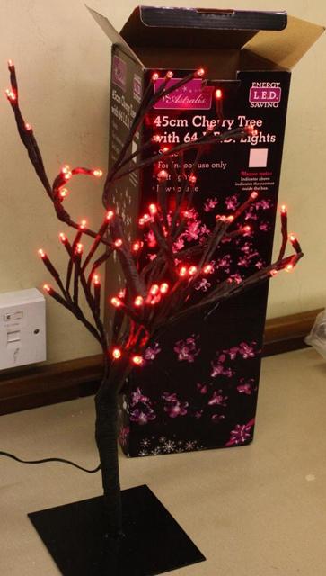 Artificial tree with lights "45cm Cherry Tree with