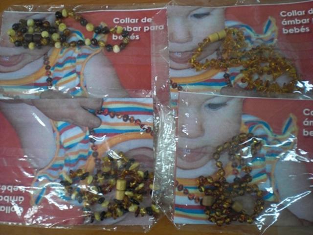 Amber necklace for babies