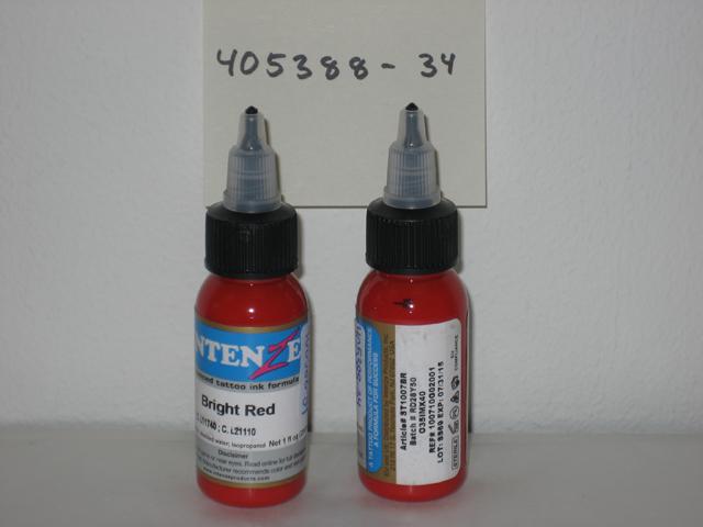 Tattoo ink:1. Intenze Cherry Bomb 2. Inten