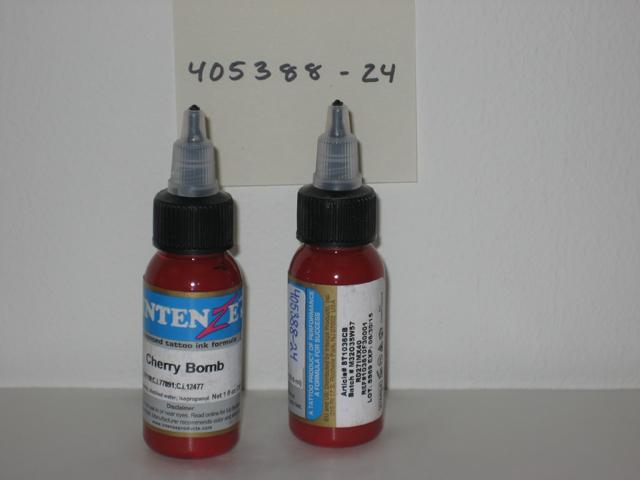 Tattoo ink:1. Intenze Cherry Bomb 2. Inten