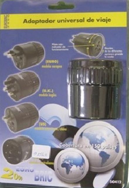 Travel plug adaptor "Adaptador Universal de Viaje"