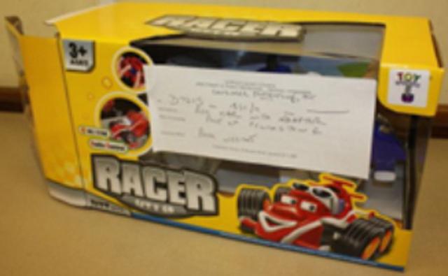 Remote controlled car "Lets go racer"