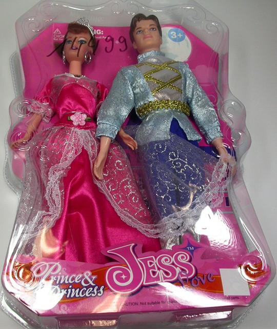 Plastic dolls "Jess Prince & Princess set of dolls