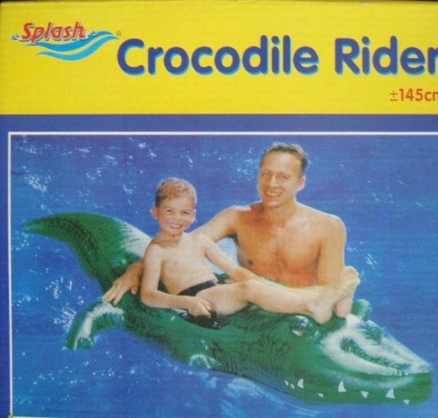 Inflatable toy "Crocodile Rider"