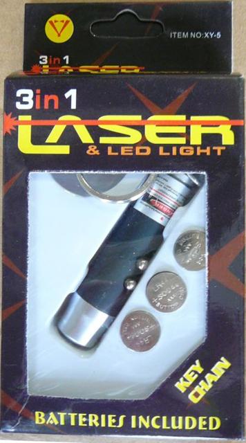 Laser pointer "3 in 1 Laser &amp; LED Light"