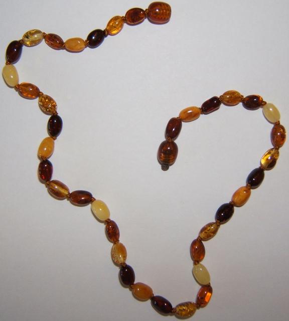 Amber baby necklace "Olivette"