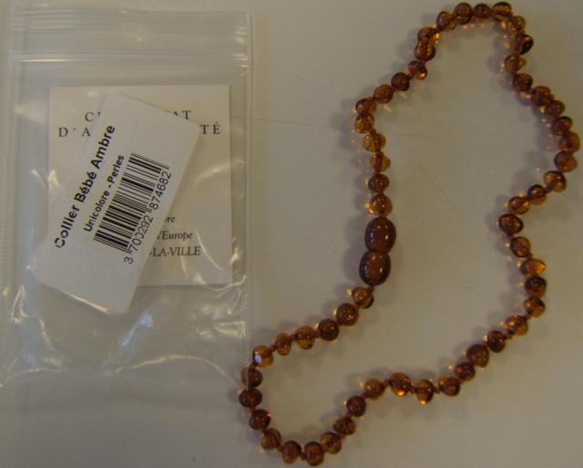 Amber baby necklace