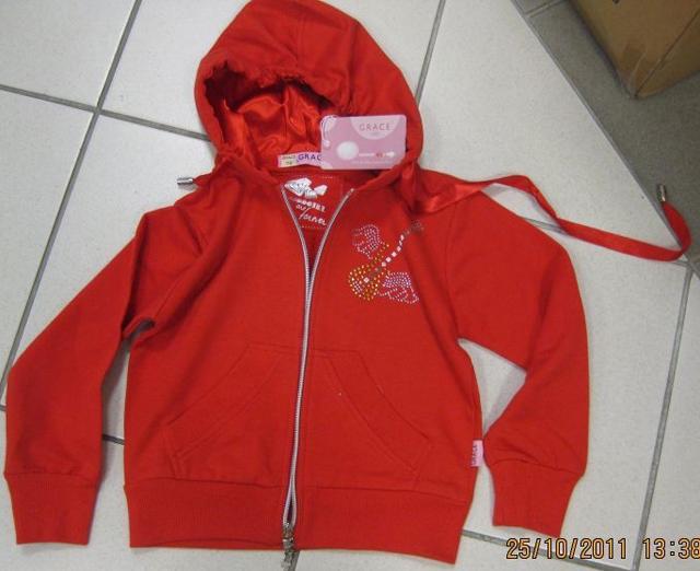 Girl's sweatshirt with hood