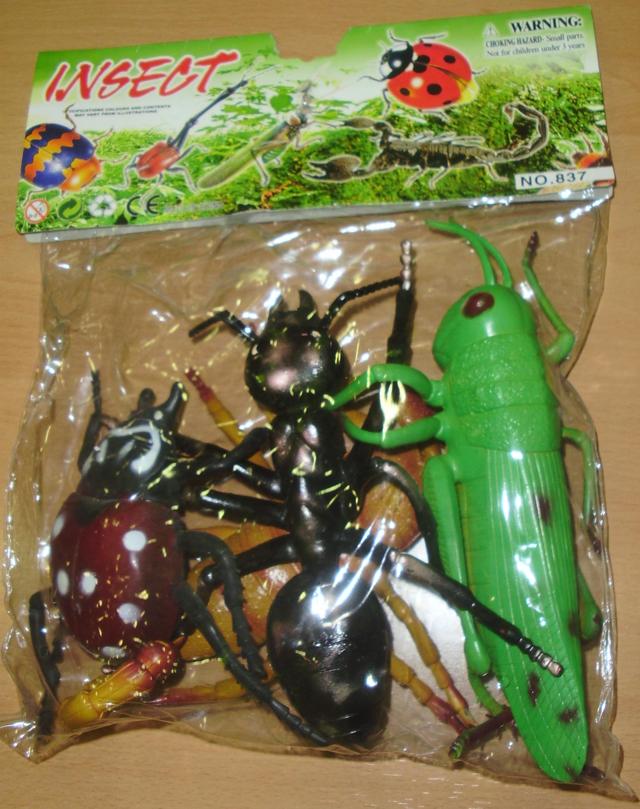 Plastic toys - insects