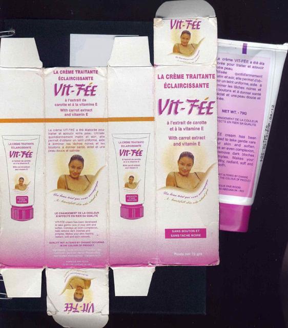 Skin lightening product "La Crème traitante éclair