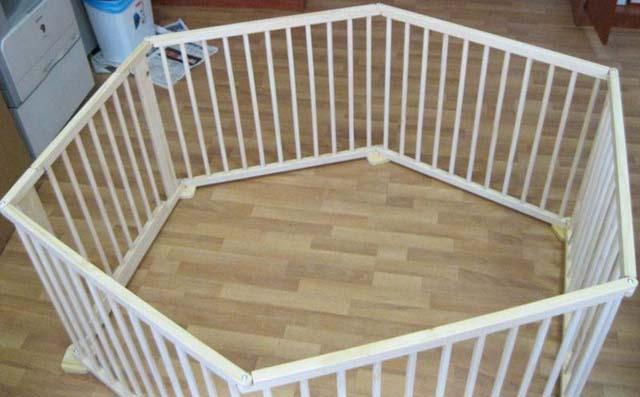 Wooden playpen