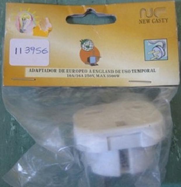 Plug adaptor "Adaptador de Europeo"