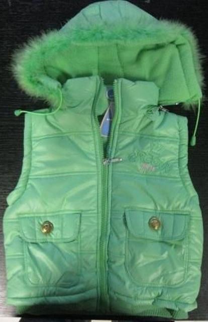 Sleeveless jacket for girls