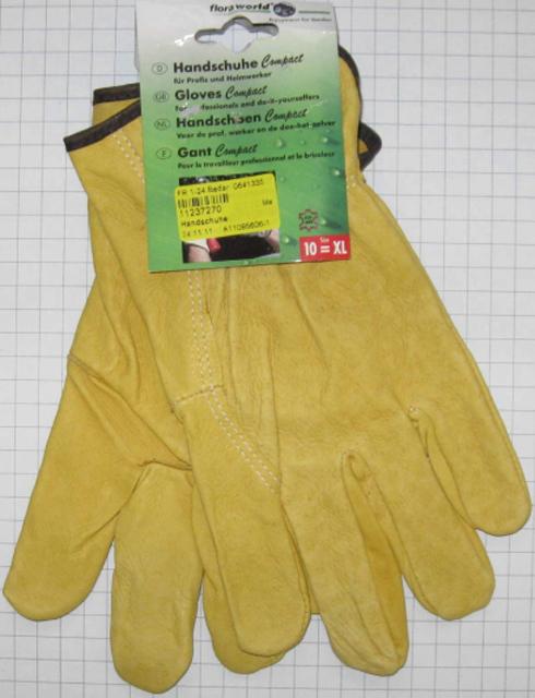 Leather gloves "Compact" gloves for professionals