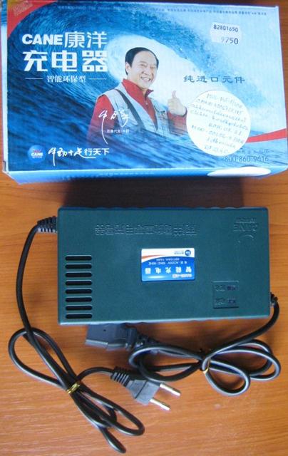 Battery charger for electric bicycle