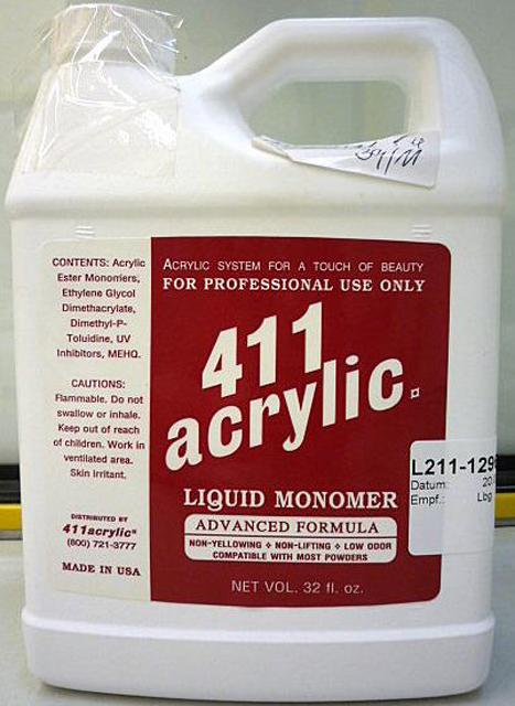 Nail modelling product "411 acrylic Liquid Monomer