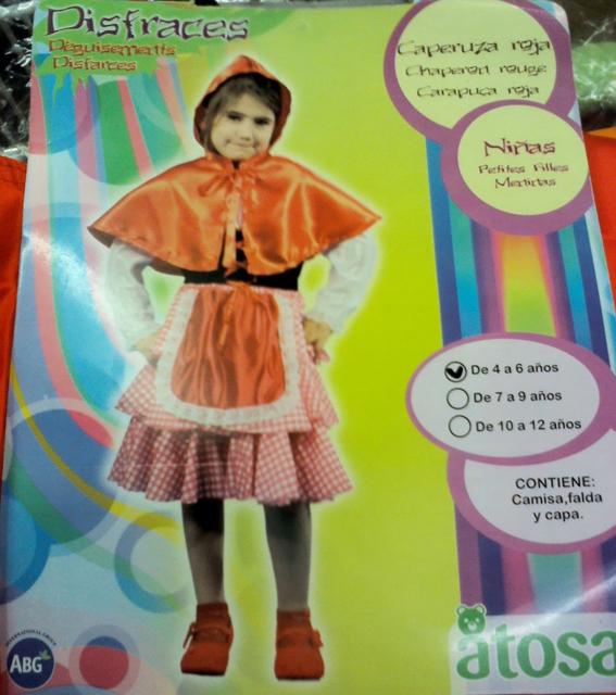 Fancy dress costume "Little Red Riding Hood" (Cape