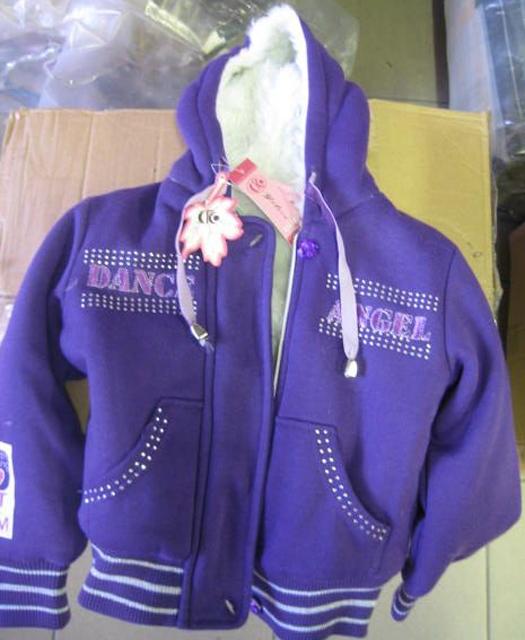 Girls' lined sweatshirt