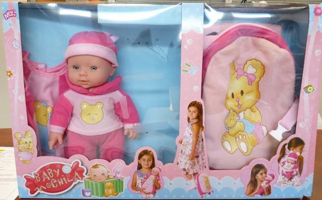 Backpack and doll set "Baby Mochila"