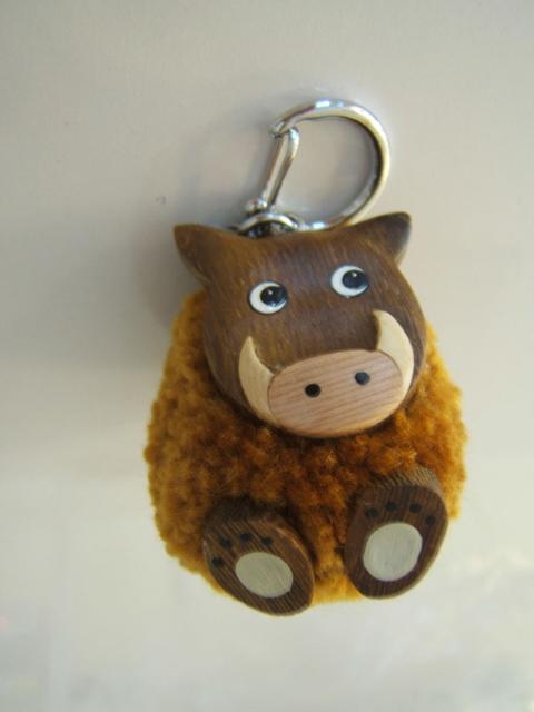 Soft toy with key-ring