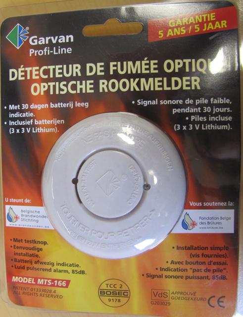 Smoke detector 'Détecteur de fumée optique' (Optic