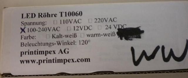 LED tube lights 'LED Röhre' (LED Tube)
