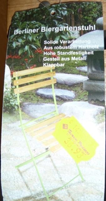 Folding chair "Berliner Biergartenstuhl"