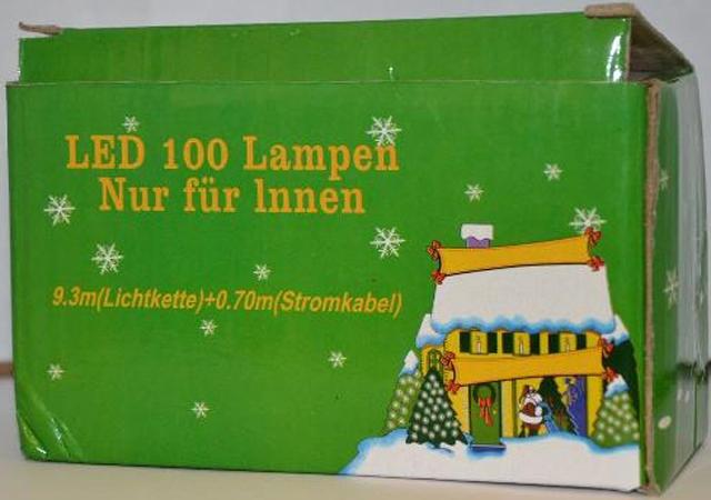 Lighting chain "LED 100 Lampen Nur für Innen"