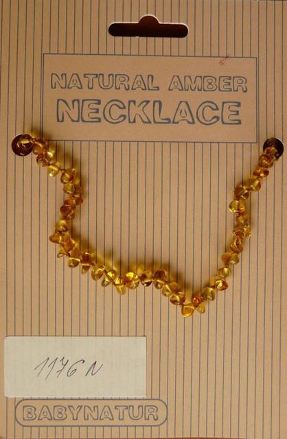 Amber teething necklace "Natural Amber Necklace"