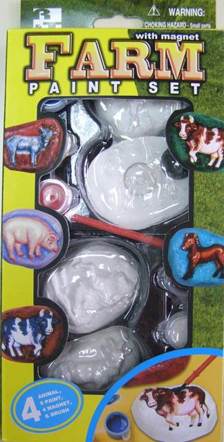 Plaster moulds with magnet "Farm paint set with ma