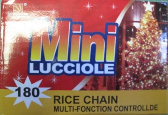 Lighting chain "Mini Lucciole 180 rice chain"
