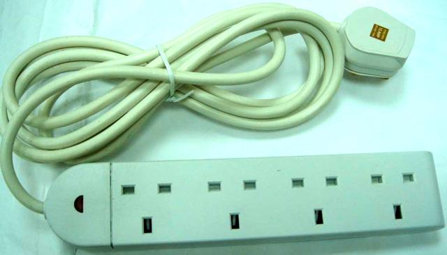 Extension lead "Four Way 13A Multi-Socket with 3m