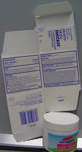 Skin lightening product "Skin Success Fade Cream"