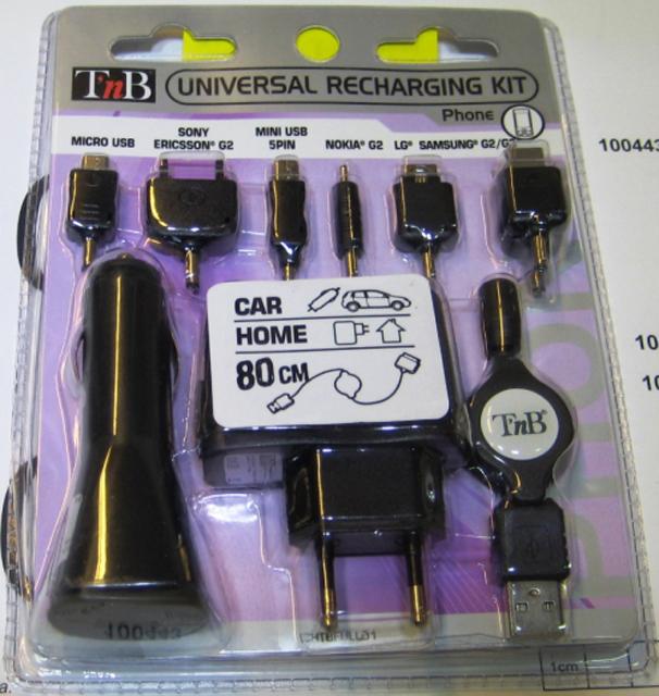 AC mains adaptor "Universal Recharging Kit"
