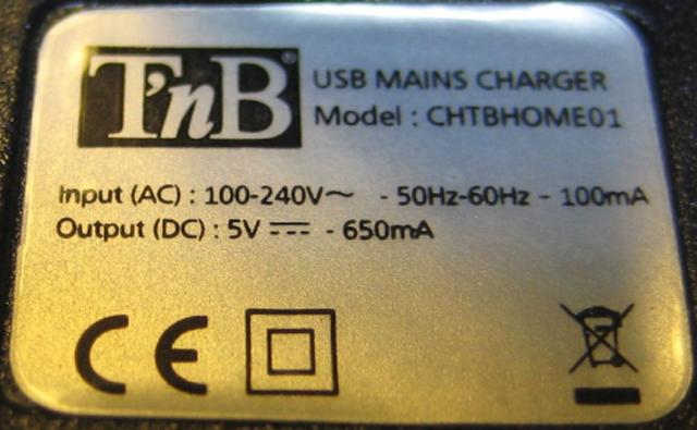 AC mains adaptor "Universal Recharging Kit"
