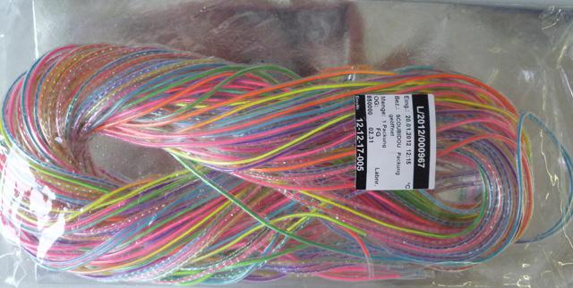 Braiding strands "Scoubidou – Rainbow"