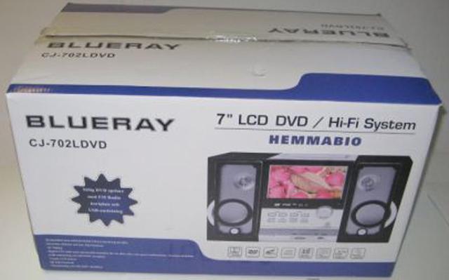 Home entertainment system"Hemmabio" 7'' LCD DV