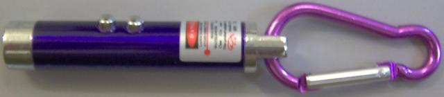 Laser pointer key-ring "3 in 1 Laser &amp; LED Light"