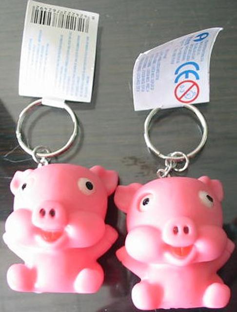Key-ring plastic toy