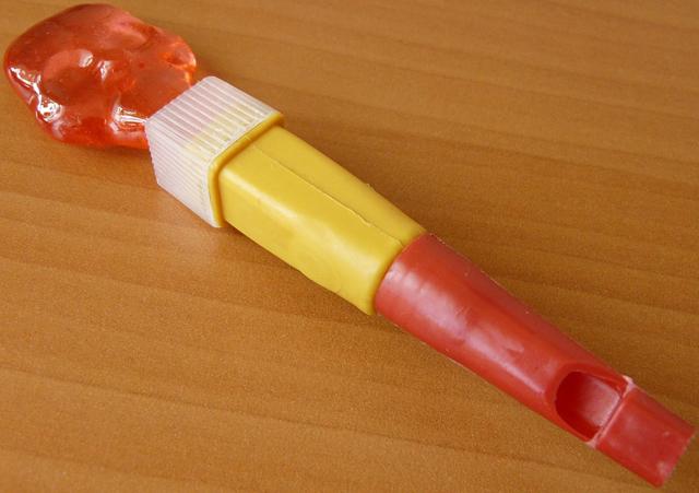 Whistle with candy