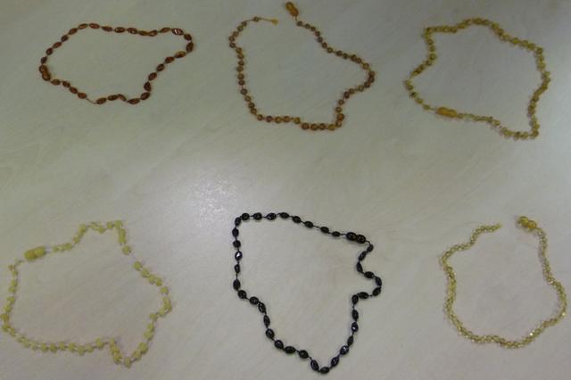 Amber teething necklace
